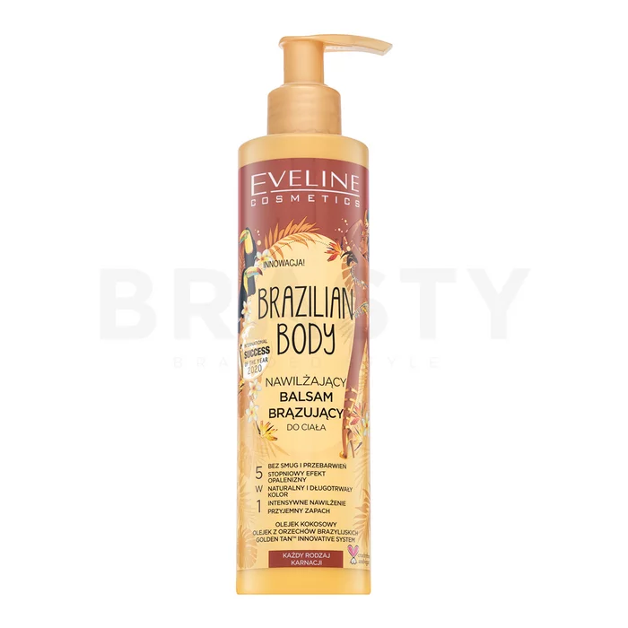 Eveline Brazilian Body Moisturizing And Bronzing Body Balm lichaamscrème voor een uniforme en stralende teint 200 ml