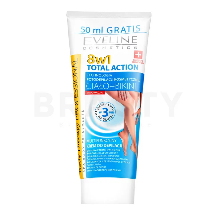 Eveline Body Therapy krema za britje 8in1 Total Action Multifunctional Depilatory Cream 200 ml
