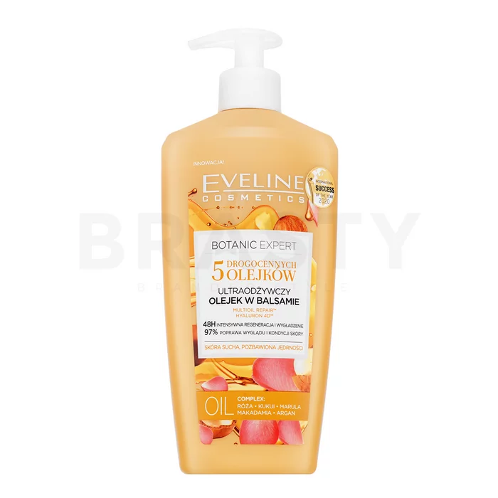 Eveline Botanic Expert olaj balzsam 5 Oils Ultra-Nourishing Body Oil In Lotion 350 ml