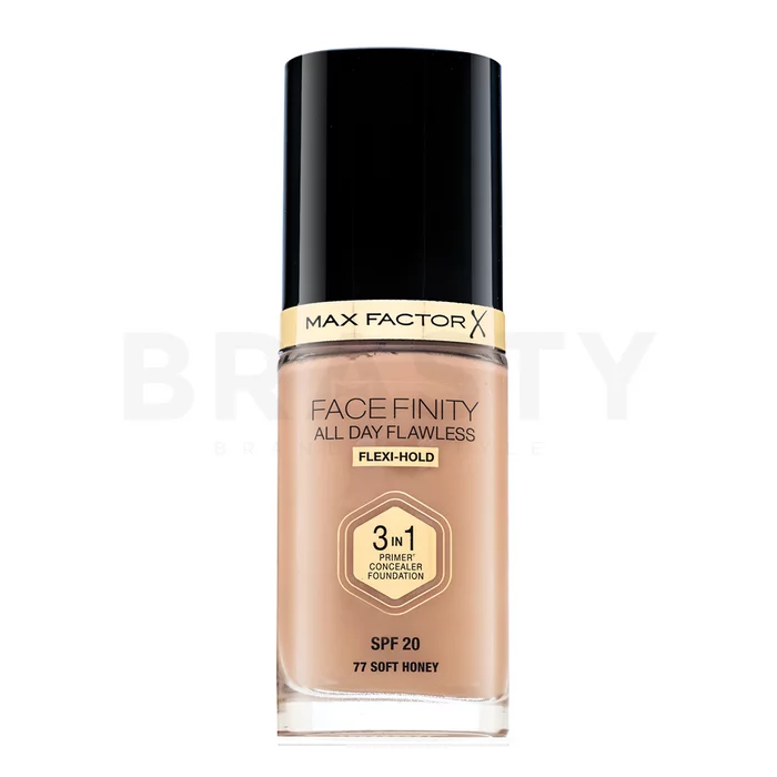 Max Factor Facefinity All Day Flawless Flexi-Hold 3in1 Primer Concealer Foundation SPF20 vloeibare make-up 3v1 77 30 ml