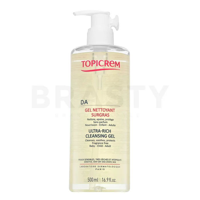 Topicrem DA Ultra-Rich Cleansing Gel reinigingsgel voor de droge atopische huid 500 ml