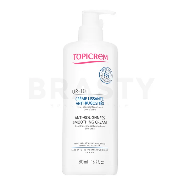 Topicrem UR-10 Anti-Roughness Smoothing Cream testápoló krém nagyon száraz és érzékeny arcbőrre 500 ml