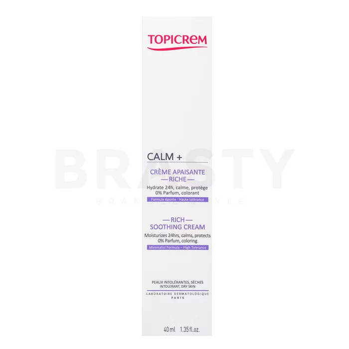 Topicrem Calm+ Rich Soothing Cream voedende crème met hydraterend effect 40 ml