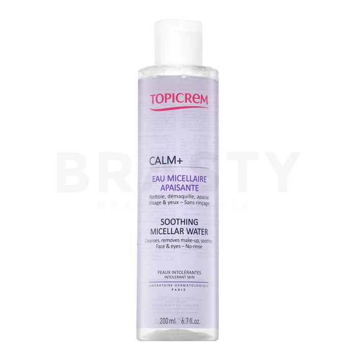 Topicrem Calm+ Soothing Micellar Water micelláris sminklemosó hidratáló hatású 200 ml