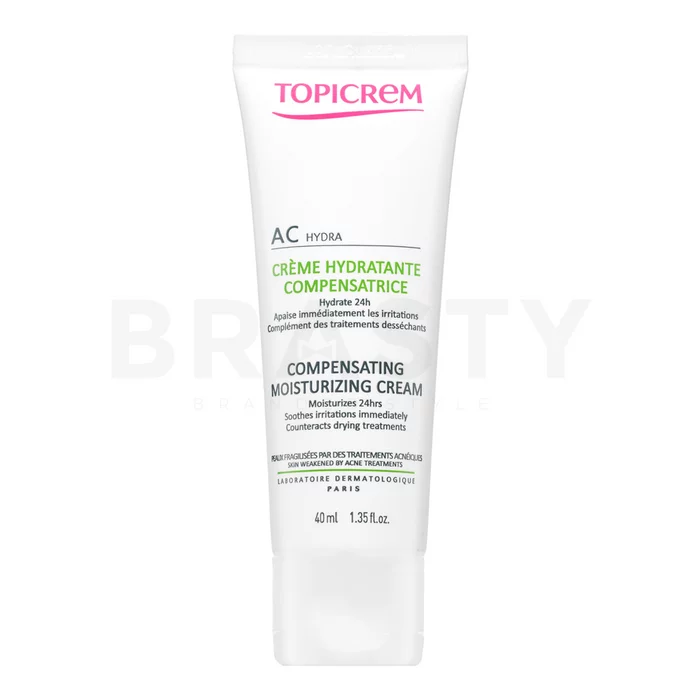 Topicrem AC HYDRA Compensating Moisturizing Cream hidratáló krém problémás arcbőrre 40 ml
