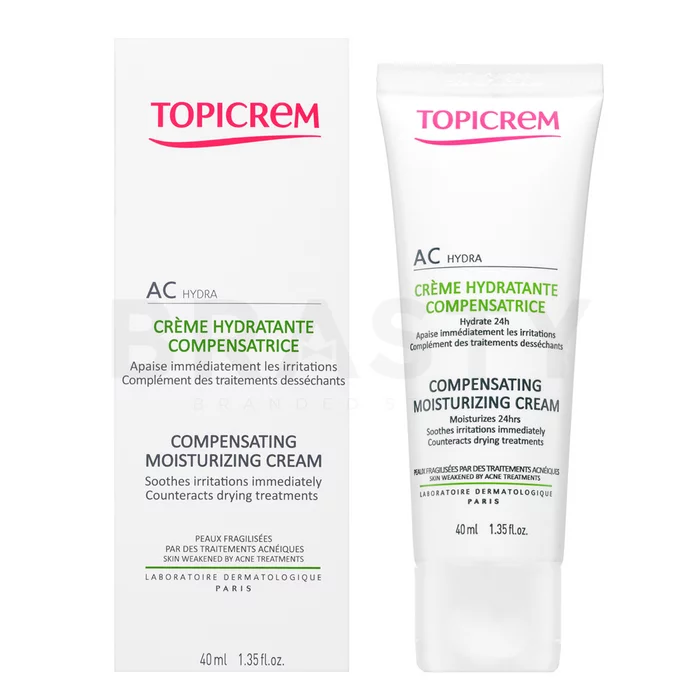 Topicrem AC HYDRA Compensating Moisturizing Cream hidratáló krém problémás arcbőrre 40 ml