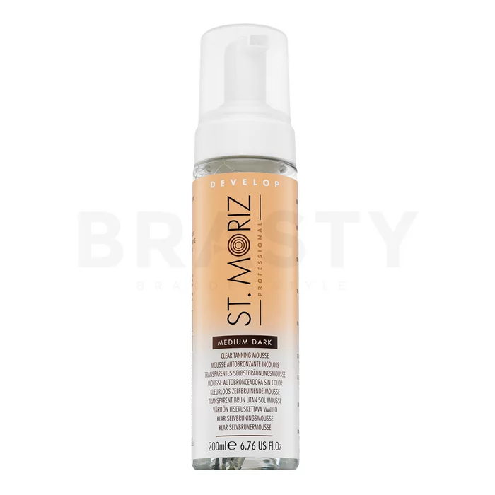 St.Moriz Advanced Pro Formula Tanning Mousse - Medium Dark lemosható testbronzosító az egységes és világosabb arcbőrre 200 ml