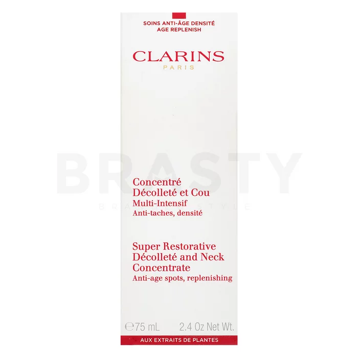 Clarins Super Restorative Décolleté And Neck Concentrate feszesítő krém a nyak és a dekoltázs számára érett arcbőrre 75 ml
