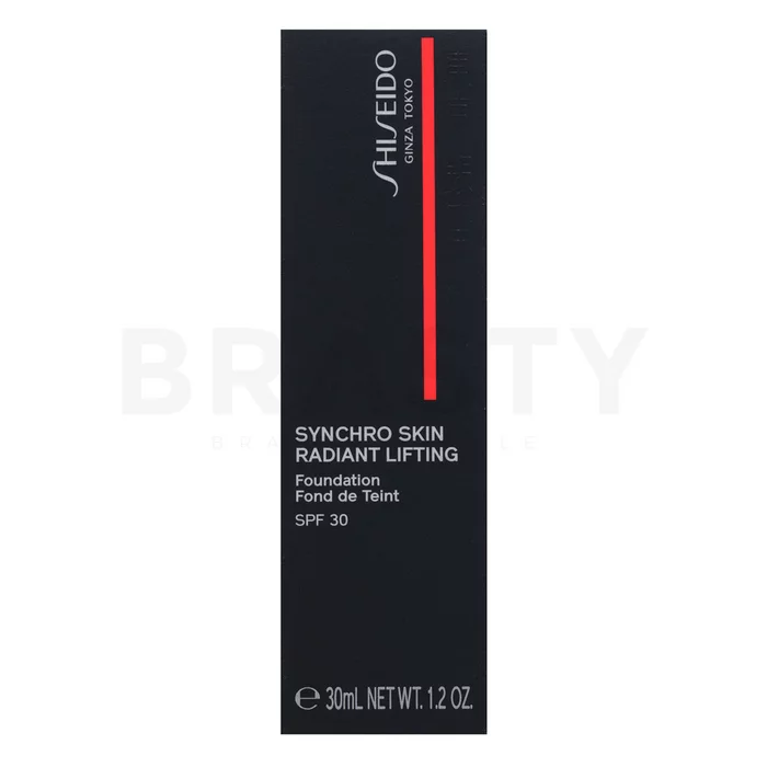 Shiseido Synchro Skin Radiant Lifting Foundation SPF30 - 260 langhoudende make-up voor een uniforme en stralende teint 30 ml