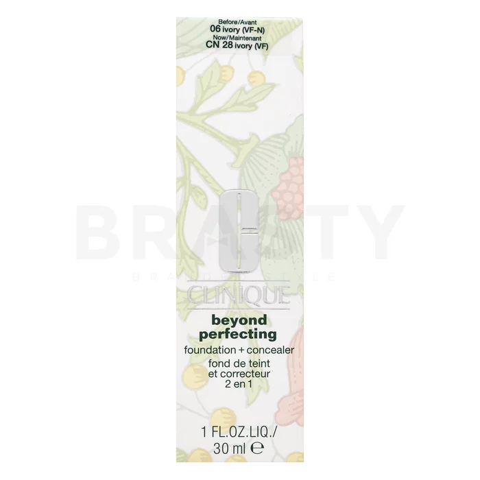 Clinique Beyond Perfecting Foundation & Concealer folyékony make-up az egységes és világosabb arcbőrre 06 Ivory 30 ml