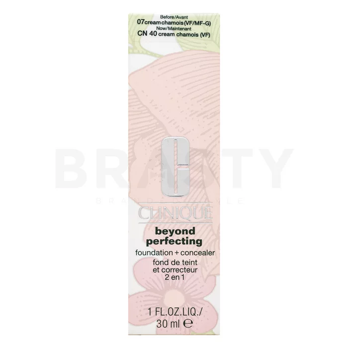 Clinique Beyond Perfecting Foundation & Concealer vloeibare make-up voor een uniforme en stralende teint 07 Cream Chamois 30 ml