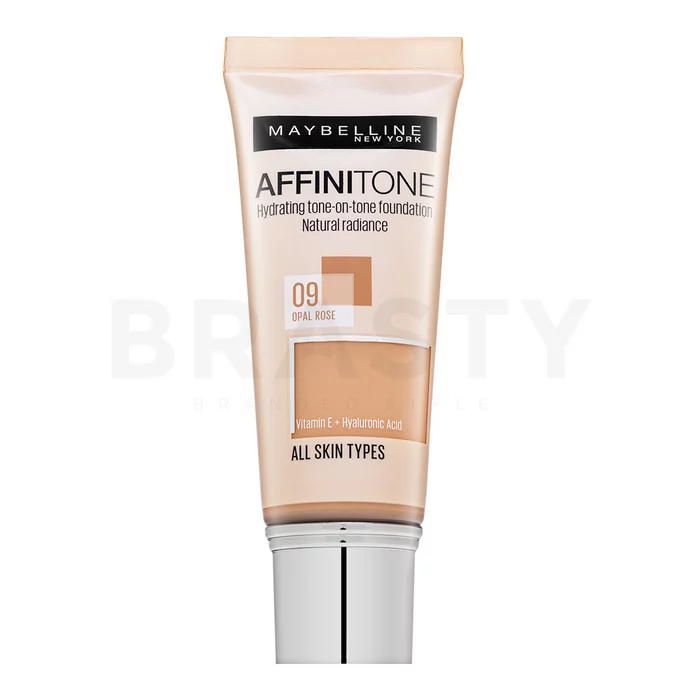 Maybelline Affinitone Hydrating tone-on-tone Foundation tekutý make-up s hydratačným účinkom 09 Opal Rose 30 ml