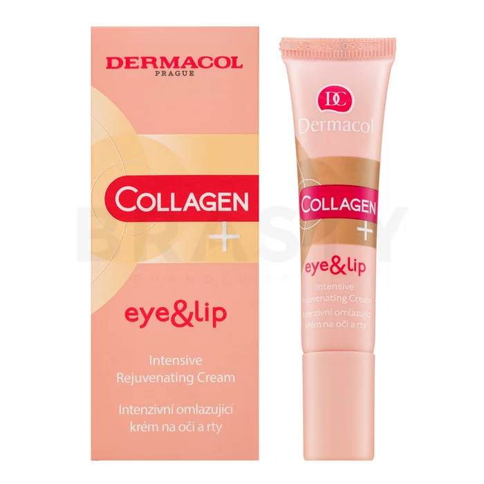 Dermacol Collagen+ crema iluminadora y rejuvenecedora Eye & Lip Intensive Rejuvenating Cream 15 ml