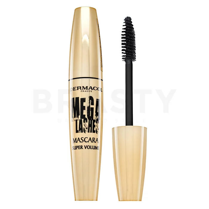 Dermacol Mega Lashes Mascara Super Volume Rimel Para pestañas largas y con volumen Black 13 ml