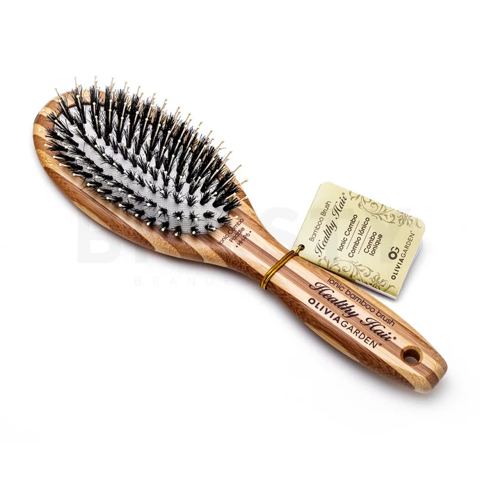 Olivia Garden Healthy Hair Bamboo Brush Ionic Combo Paddle HH-P6 hajkefe nejlon- és vaddisznósörtékkel