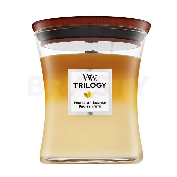 Woodwick Trilogy Fruits of Summer geurkaars 275 g