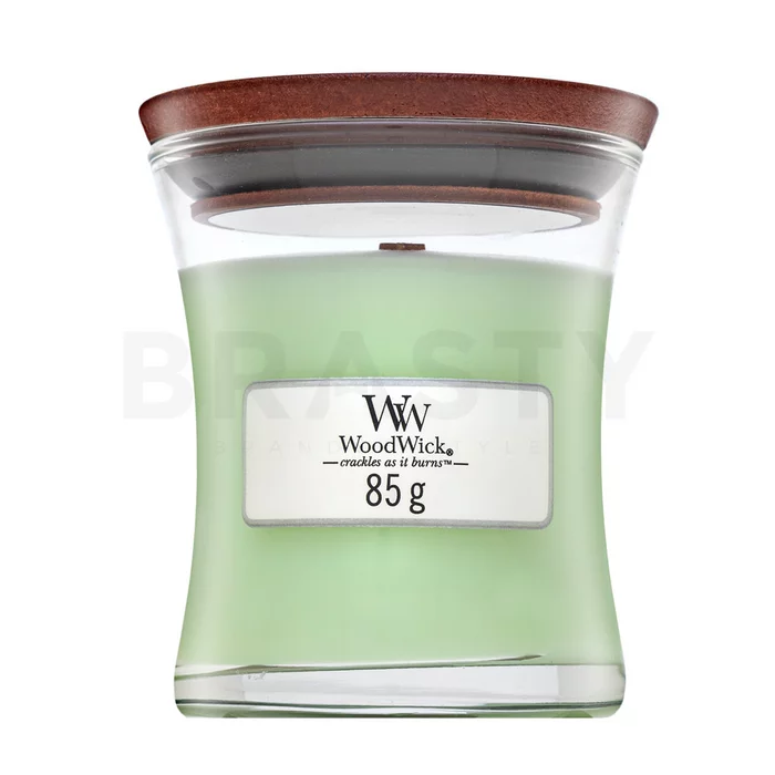 Woodwick Fig Leaf & Tuberose geurkaars 85 g
