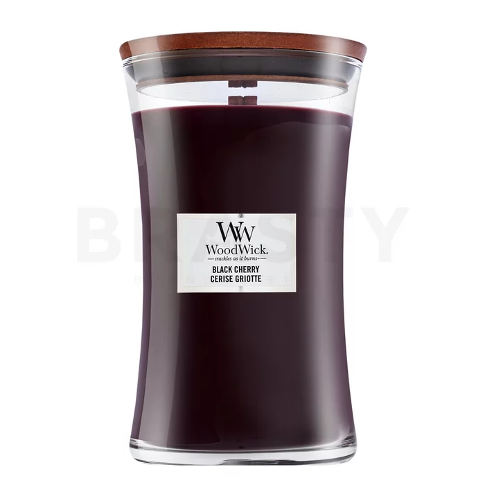Woodwick Black Cherry geurkaars 610 g