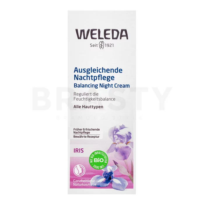 Weleda Iris Hydrating Night Cream éjszakai krém hidratáló hatású 30 ml