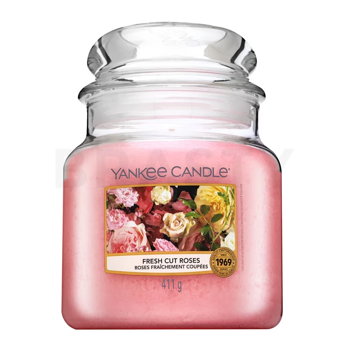 Yankee Candle Fresh Cut Roses ароматна свещ 411 g