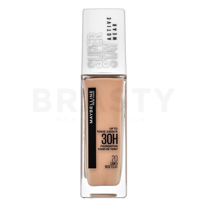 Maybelline Super Stay Active Wear 30H Foundation dolgotrajna ličila proti nepravilnostim na koži 20 Cameo Beige Eclat 30 ml