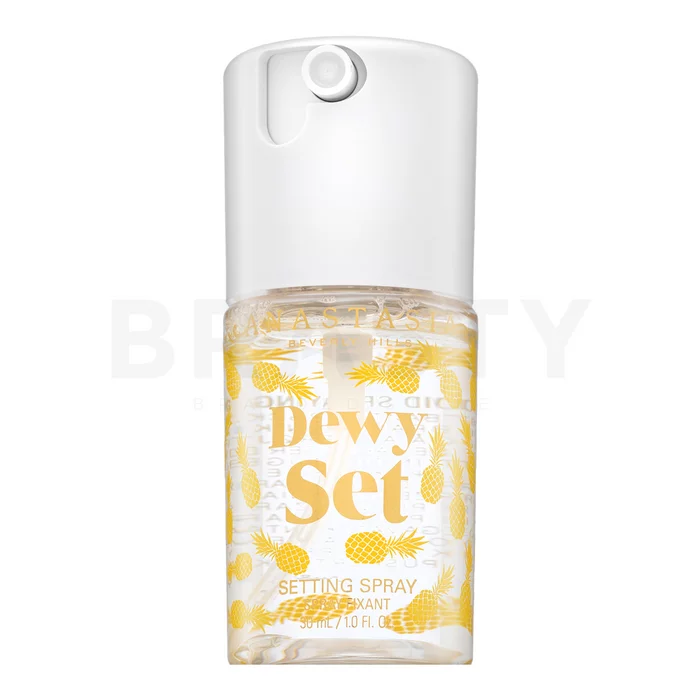 Anastasia Beverly Hills Mini Dewy Set fixačný sprej na make-up pre zjednotenú a rozjasnenú pleť Pineapple 30 ml