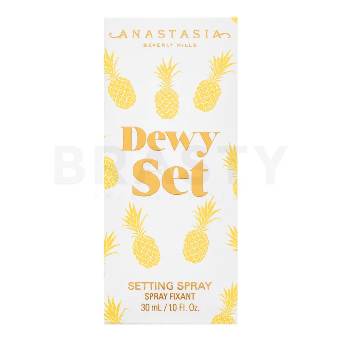 Anastasia Beverly Hills Mini Dewy Set fixačný sprej na make-up pre zjednotenú a rozjasnenú pleť Pineapple 30 ml