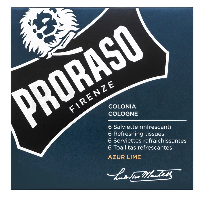 Proraso Azur Lime Refresh Tissues 6 pcs Erfrischungstücher