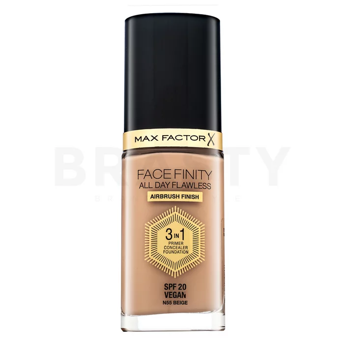 Max Factor Facefinity All Day Flawless Flexi-Hold 3in1 Primer Concealer Foundation SPF20 vloeibare make-up 3v1 55 30 ml
