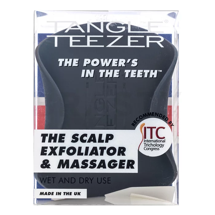 Tangle Teezer The Scalp Exfoliator & Massager masážna kefa pre pokožku hlavy Black