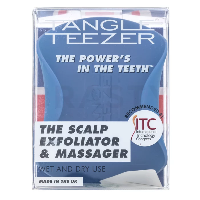 Tangle Teezer The Scalp Exfoliator & Massager masážna kefa pre pokožku hlavy Blue
