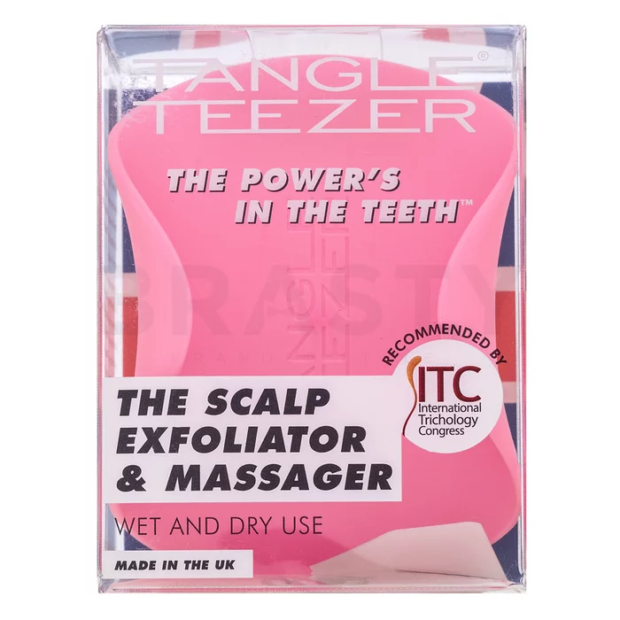 Tangle Teezer The Scalp Exfoliator & Massager masážna kefa pre pokožku hlavy Pink
