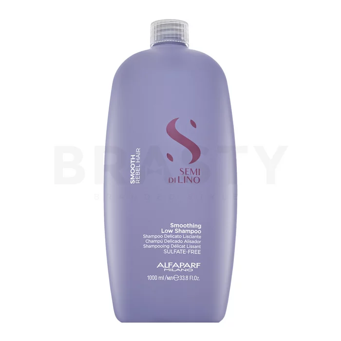 Alfaparf Milano Semi Di Lino Smooth Smoothing Low Shampoo glättendes Shampoo für raues und widerspenstiges Haar 1000 ml