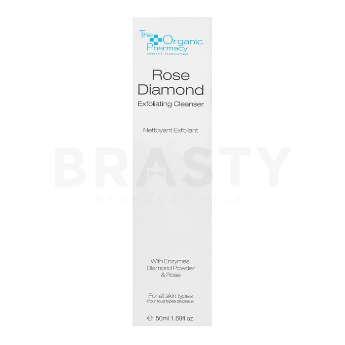 The Organic Pharmacy New Rose Diamond Exfoliating Cleanse čistiaci balzam na tvár 50 ml