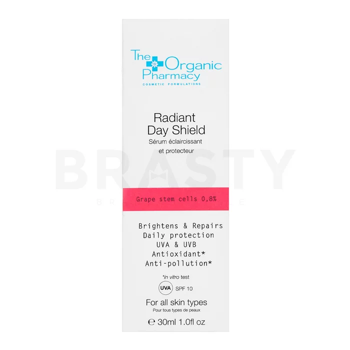 The Organic Pharmacy Radiant Day Shield rozjasňujúce sérum na tvár 30 ml