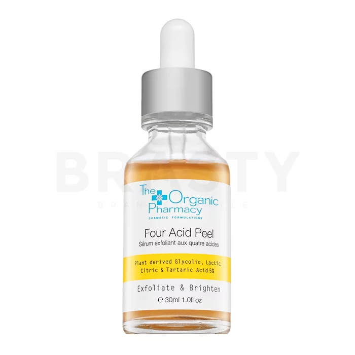 The Organic Pharmacy Four Acid Peel 5% Serum Peeling-Serum zur Verjüngung der Gesichtshaut 30 ml