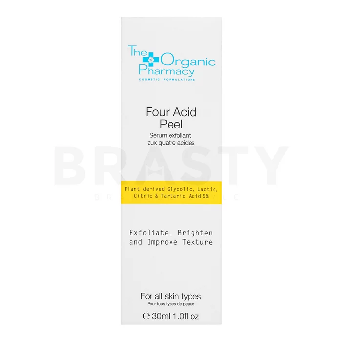 The Organic Pharmacy Four Acid Peel 5% Serum Peeling-Serum zur Verjüngung der Gesichtshaut 30 ml