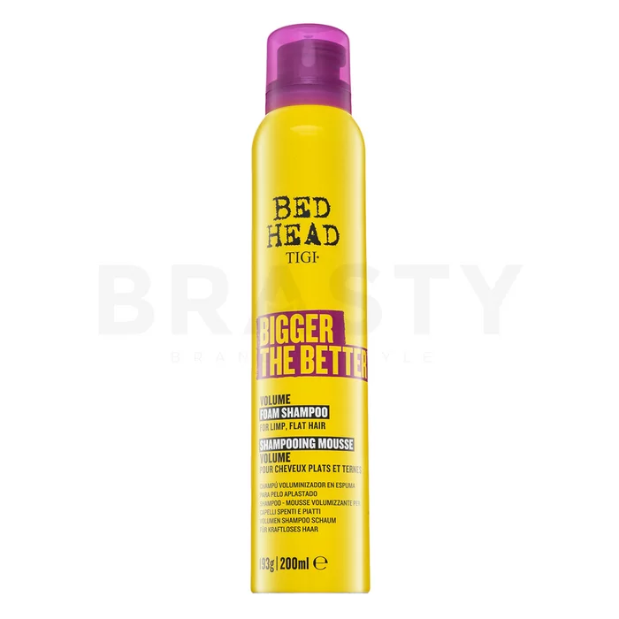 Tigi Bed Head Bigger The Better Volume Foam Shampoo versterkende shampoo voor volume en versterking van het haar 200 ml