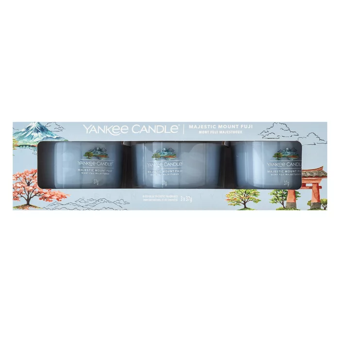 Yankee Candle Majestic Mount Fuji lumânare votiv 3 x 37 g
