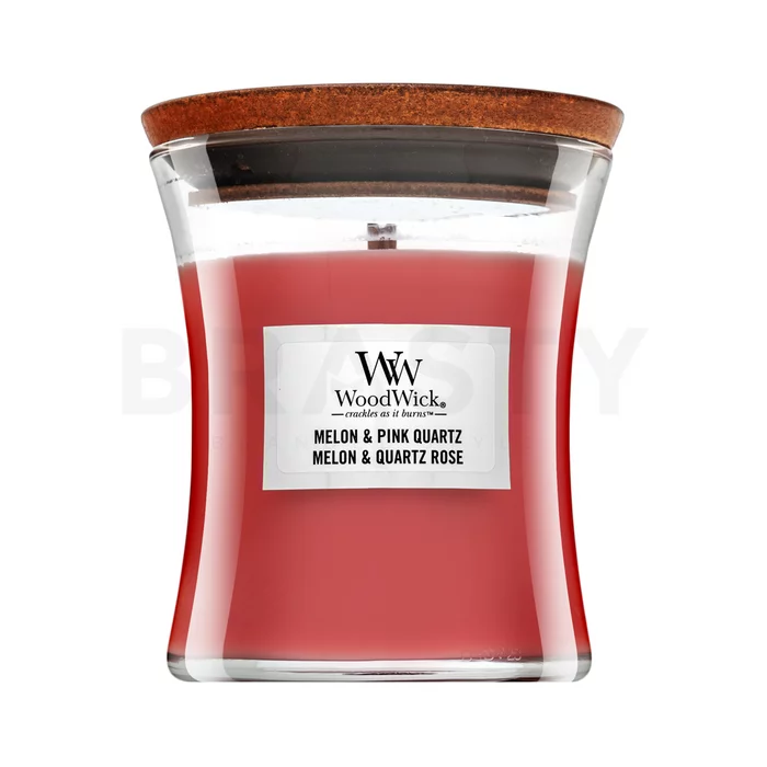 Woodwick Melon & Pink geurkaars 85 g