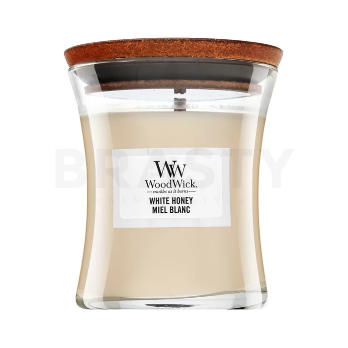 Woodwick White Honey Duftkerze 85 g