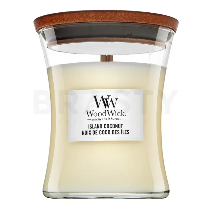 Woodwick Island Coconut candela profumata 275 g