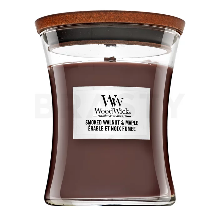 Woodwick Smoked Walnut & Maple geurkaars 275 g