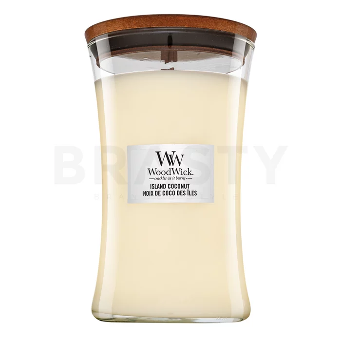 Woodwick Island Coconut candela profumata 610 g
