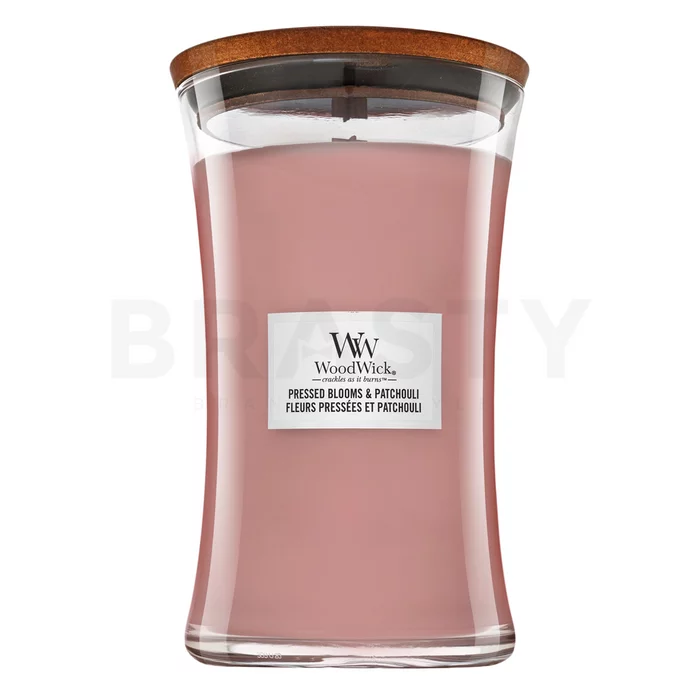 Woodwick Pressed Blooms & Patchouli geurkaars 610 g