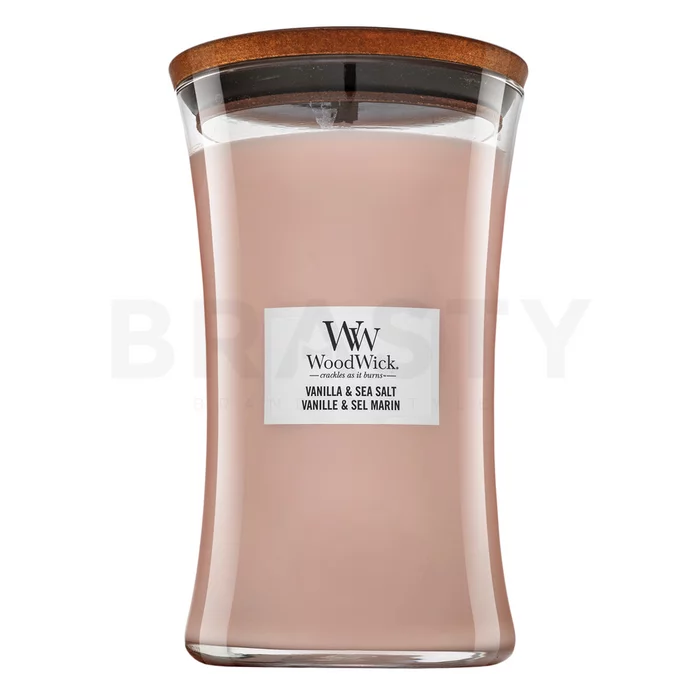 Woodwick Vanilla & Sea Salt świeca zapachowa 610 g