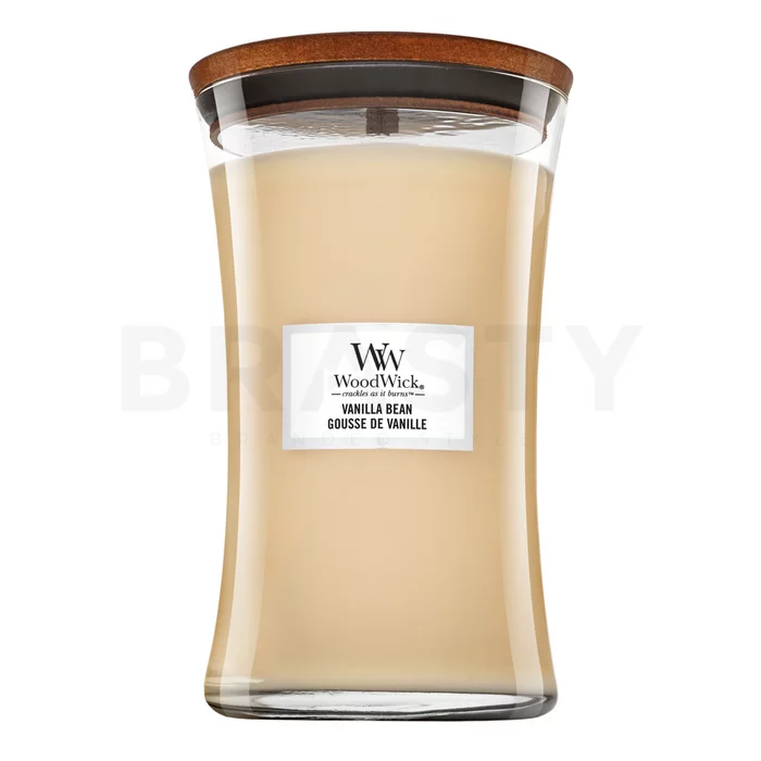 Woodwick Vanilla Bean candela profumata 610 g