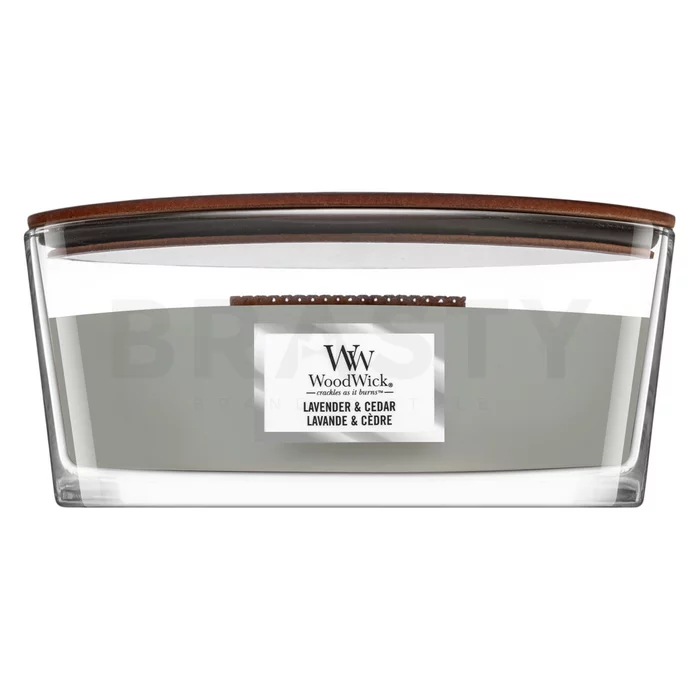 Woodwick Lavender & Cedar vonná svíčka 453,6 g