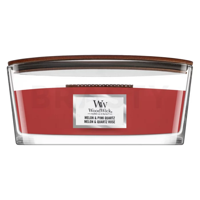 Woodwick Melon & Pink Quartz geurkaars 453,6 g