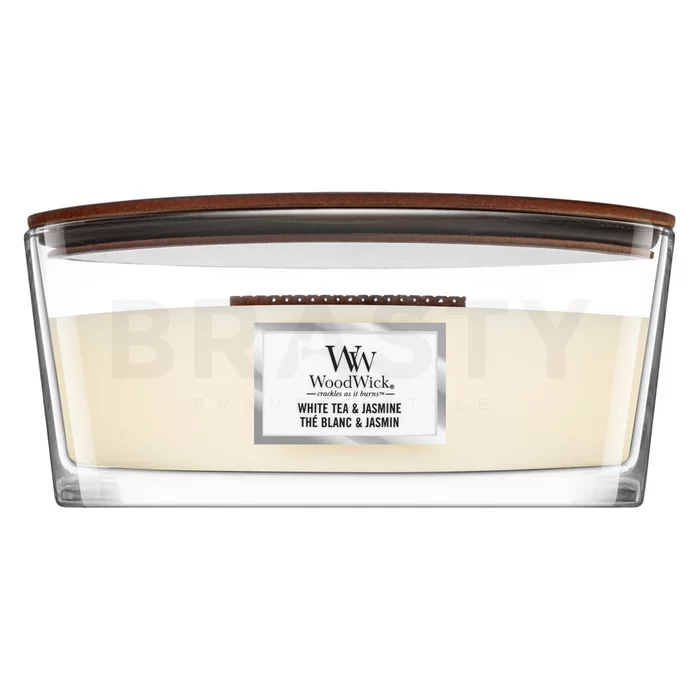 Woodwick White Tea & Jasmine candela profumata 453,6 g